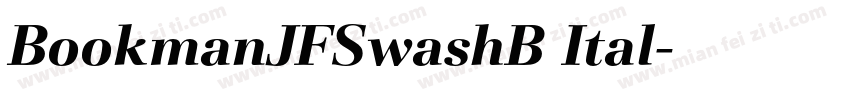 BookmanJFSwashB Ital字体转换
